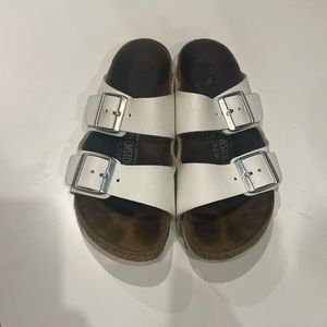 Birkenstock for J.Crew Arizona White Sz 37